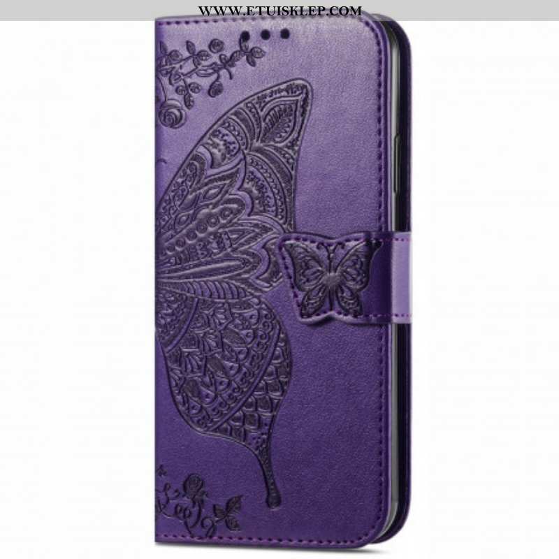 Etui Folio do Oppo A94 5G Pół Motyle